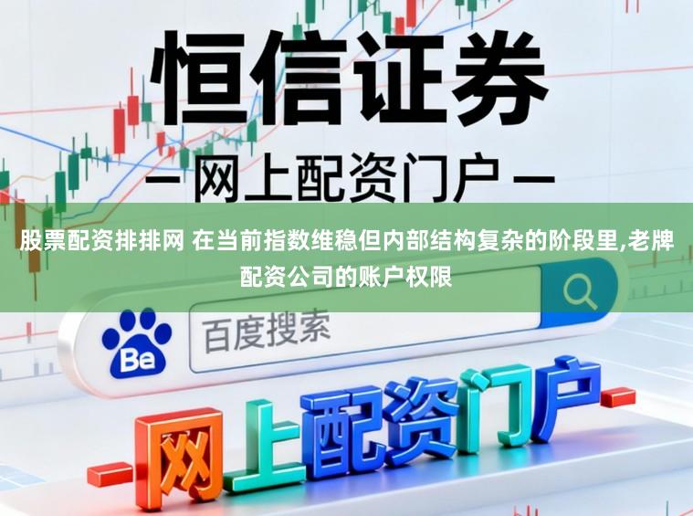 股票配资排排网 在当前指数维稳但内部结构复杂的阶段里,老牌配资公司的账户权限