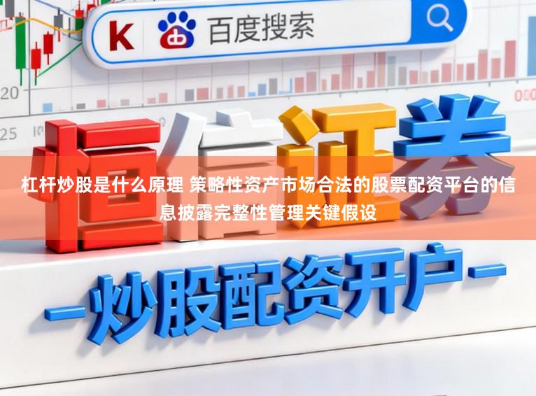 杠杆炒股是什么原理 策略性资产市场合法的股票配资平台的信息披露完整性管理关键假设