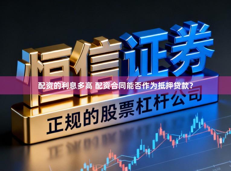配资的利息多高 配资合同能否作为抵押贷款？